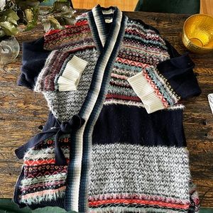 Cardigan from Anthropologie M/L size multi colored third piece